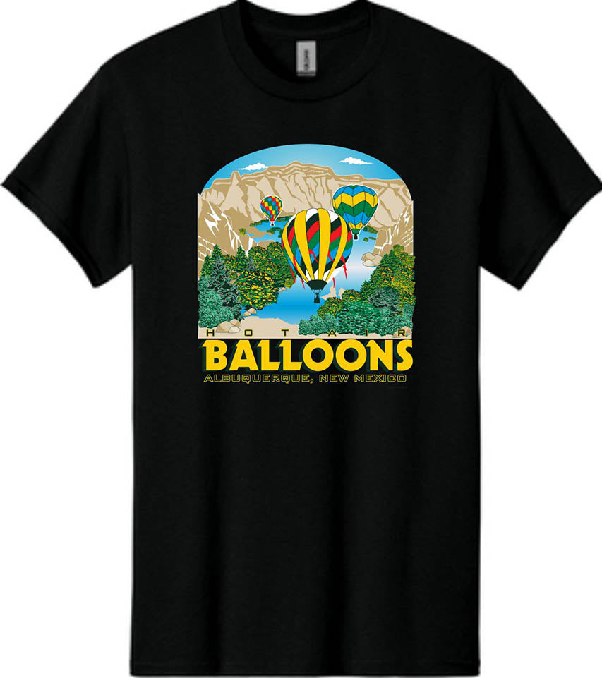 Balloons Over The Rio Tee – The New Mexico Shop
