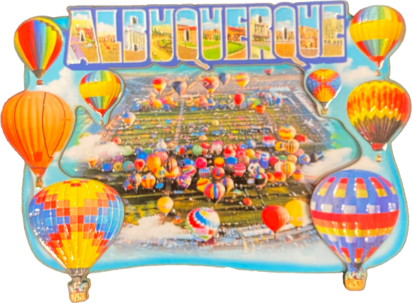 Albuquerque Balloons 3-D Magnet