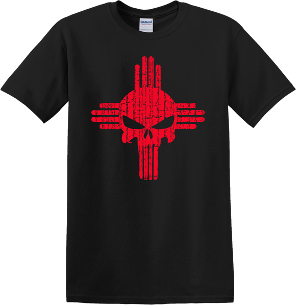 Black Zia Symbol Punisher T-Shirt