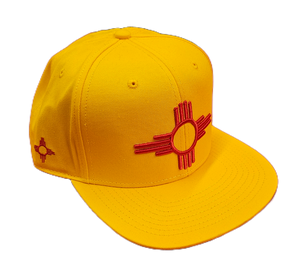 Gold Embroidered Zia Symbol Hat