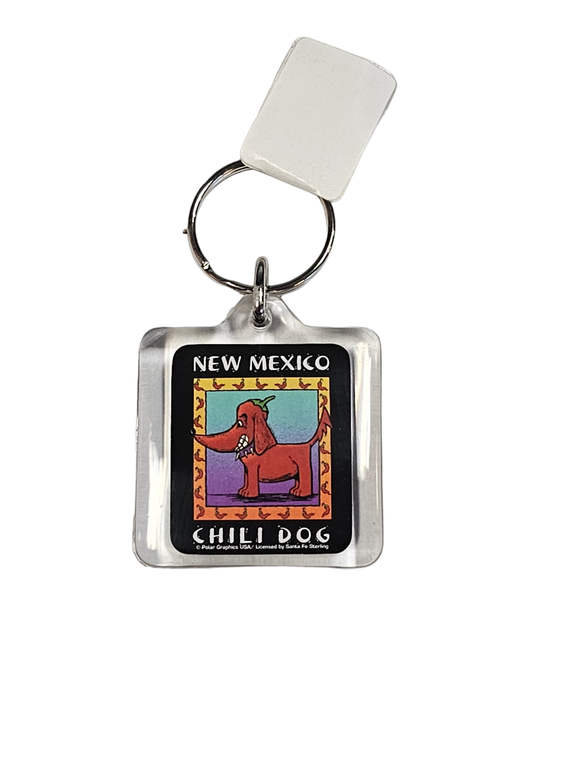 New Mexico Chili Dog Keychain