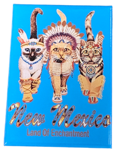 New Mexico Native Cats Magnet