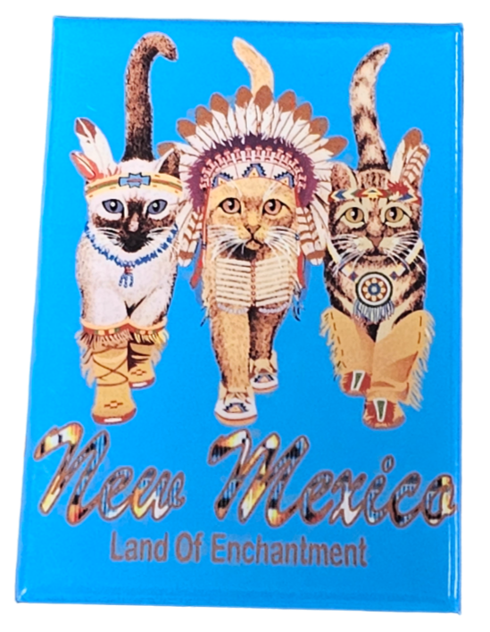 New Mexico Native Cats Magnet