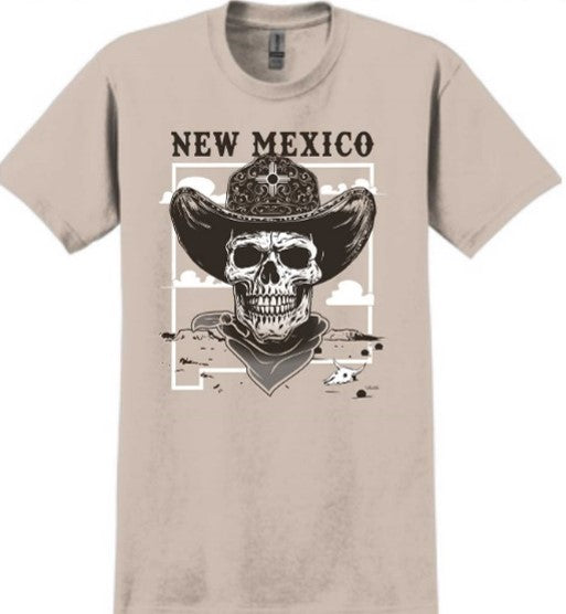 New Mexico Cowboy Skull T-Shirt