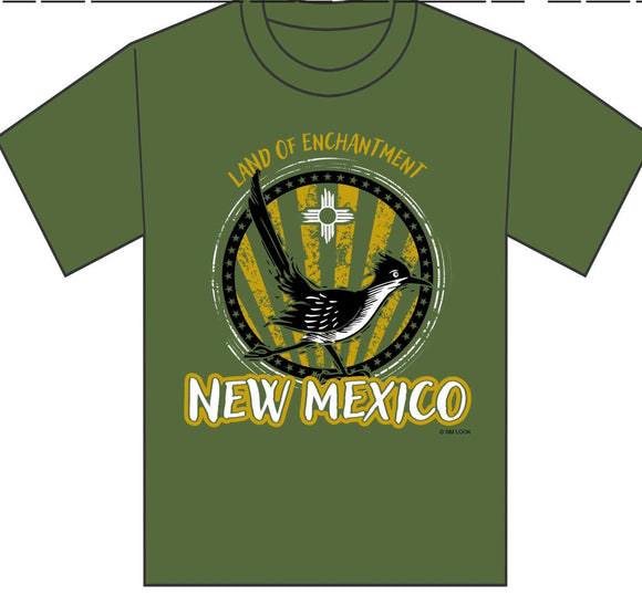New Mexico Roadrunner Sage Green T-Shirt