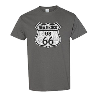 Vintage Grey Route 66 Sign T-Shirt