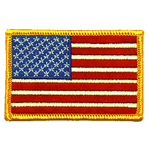 United States Flag Patch - 3"x2"