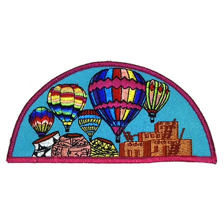 Balloons over the Pueblos Embroidered Patch