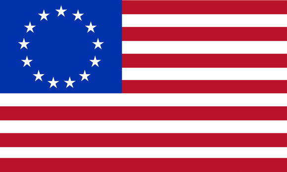 Betsy Ross Flag Bumper Sticker