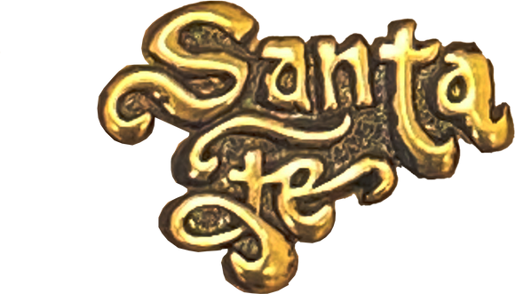 Santa Fe Raised Pin - Gold Color