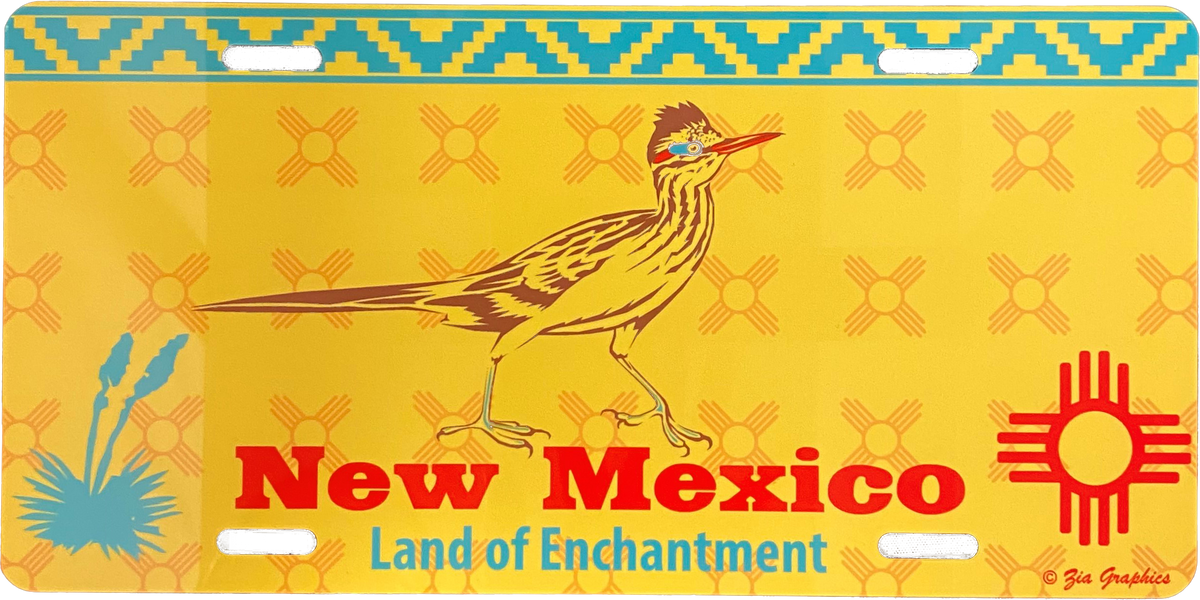 New Mexico Roadrunner License Plate The New Mexico Shop
