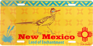 New Mexico Roadrunner License Plate