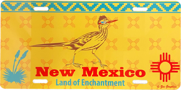 New Mexico Roadrunner License Plate