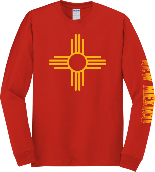 Red NM Zia Symbol Long-Sleeve T-Shirt – The New Mexico Shop Red NM Zia Symbol Long-Sleeve T-Shirt – The New Mexico Shop
