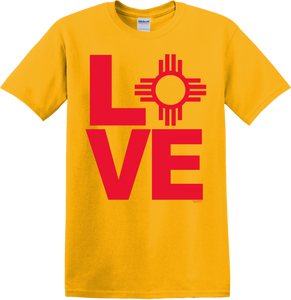 From New Mexico With Love Gold T-Shirt