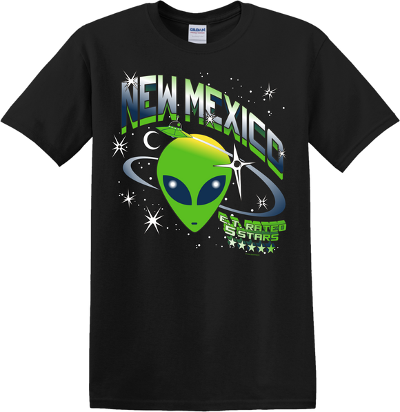 New Mexico Alien Black T-Shirt