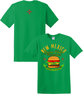 Green Chile Cheeseburger T-Shirt Green (Youth and Adult)