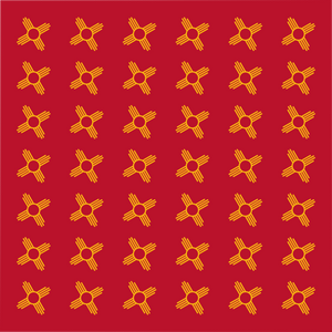 New Mexico Red Zia Symbol Bandana