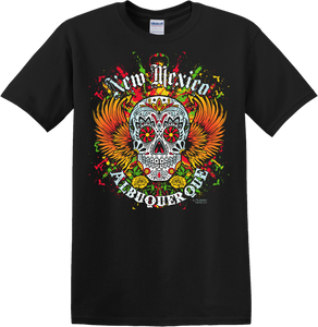 Black Winged Sugar Skull T-Shirt