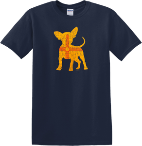 Chihuahua Zia Symbol Navy T-Shirt