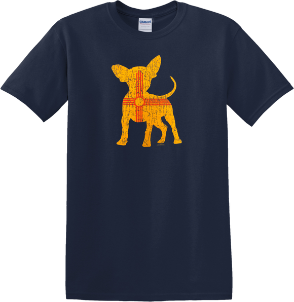 Chihuahua Zia Symbol Navy T-Shirt
