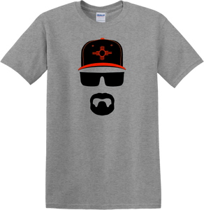Grey Zia Hat & Shades T-Shirt