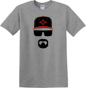 Grey Zia Symbol Hat & Shades T-Shirt