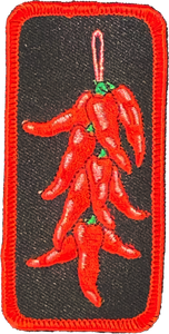 Chile Ristra Embroidered Patch
