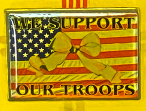 We Support Our Troops Pin