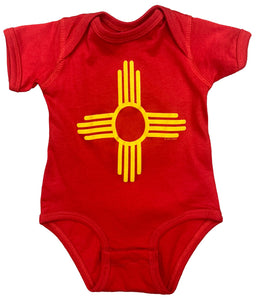 Red Zia Symbol Onesie