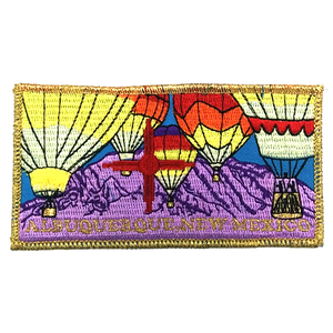 Balloons Over the Mountains Embroidered Patch