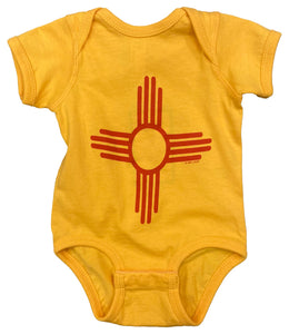 Gold Zia Symbol Onesie